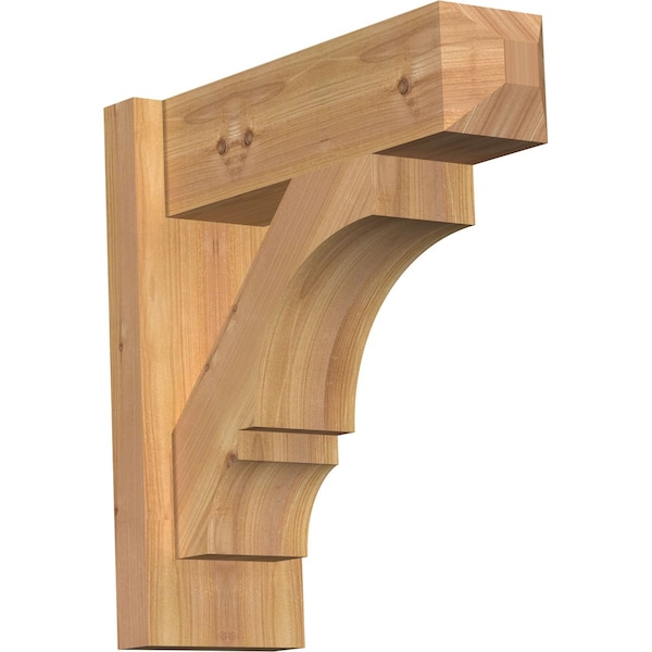 Ekena Millwork Balboa Smooth Craftsman Outlooker, Western Red Cedar, 5 1/2"W x 16"D x 16"H OUT06X16X16BOA04SWR - main